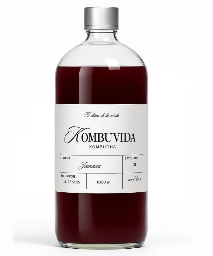 Kombucha de Jengibre - Vista frontal